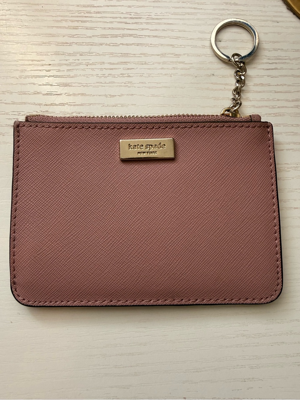 Kate Spade keychain cardholder pink